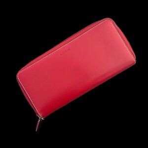 Lodis Red Kiara Continental Zip Wallet